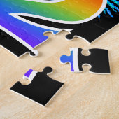 Puzzle Fun Fireworks + Rainbow Motif "12" Anniversaire # (Côté)