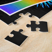 Puzzle Fun Fireworks + Rainbow Motif "37" Anniversaire # (Côté)