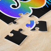 Puzzle Fun Fireworks + Rainbow Motif "53" Anniversaire # (Côté)