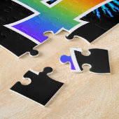 Puzzle Fun Fireworks + Rainbow Motif "54" Anniversaire # (Côté)