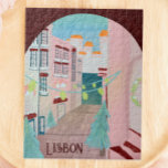 Puzzle Fun Lisbonne Portugais hiver<br><div class="desc">souhaite à vos proches des vacances joyeuses avec ces charmants puzzle d'hiver portugais illustré à la main.</div>