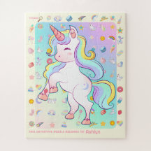 Fun personnalisé Unicorn Detective Objet Hunt