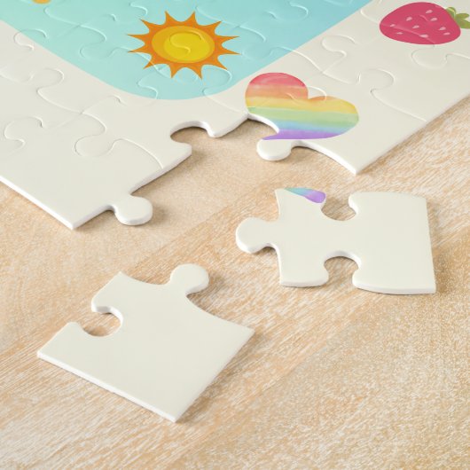 Puzzle Fun personnalisé Unicorn Detective Objet Hunt (Côté)