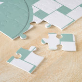 Puzzle Fun tissé Carré Mint Green (Côté)