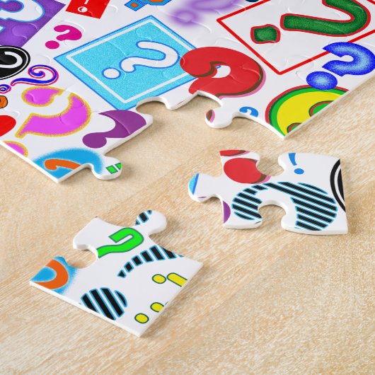 Puzzle Fun Vibrant Motif des points de question (Côté)