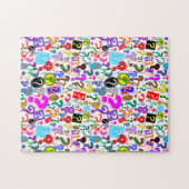 Puzzle Fun Vibrant Motif des points de question (Horizontal)