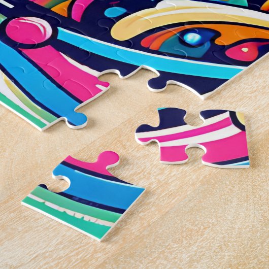 Puzzle Fun Whimsic Psychedelic Voilier (Côté)