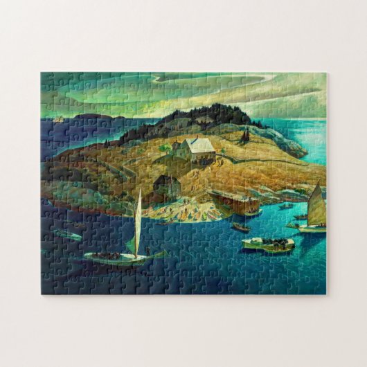 Puzzle Funérailles de l'île, 1939 par Newell Convers Wyet (Horizontal)