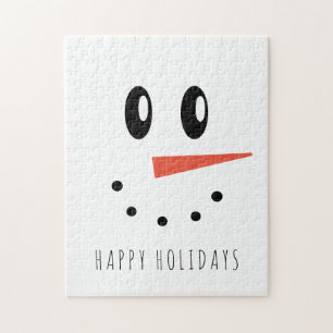 Puzzle Funky Christmas Snowman visage