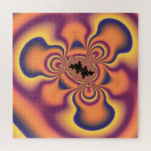 Puzzle Funky Colorful Fractal Whirlygig Art Abstrait