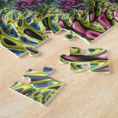 Puzzle Funky Groovy Abstrait Numérique Art Fractal (Côté)