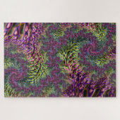 Puzzle Funky Groovy Abstrait Numérique Art Fractal (Horizontal)