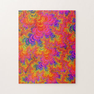 Puzzle Funky Hippie Bohème Psychedélique Néon Arc-en-Ciel