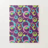 Puzzle Funky Purple Circles (Vertical)
