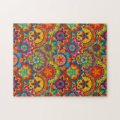 Puzzle Funky Retro couleur Motif Mandala (Horizontal)