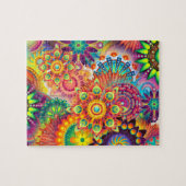 Puzzle Funky Retro Motif Abstrait Boho (Horizontal)