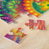 Puzzle Funky Retro Motif Abstrait Boho (Côté)