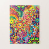 Puzzle Funky Retro Motif Abstrait Boho (Vertical)