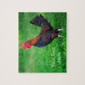 Puzzle Funny Bantam Rooster personnalisé (Vertical)