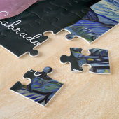 Puzzle Funny Black Lab Chien photo et nom Personnalisé (Côté)