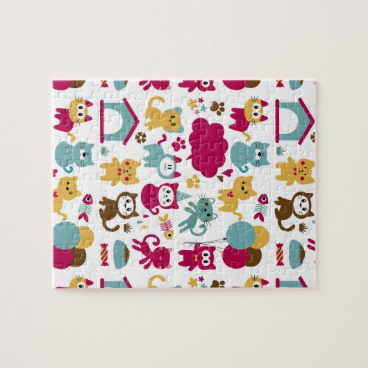 Puzzle Funny Cats Motif (Horizontal)