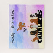Puzzle Funny Cavalier King Charles Spaniels  (Vertical)