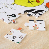 Puzzle Funny Colorée Alien fête des monstres (Côté)