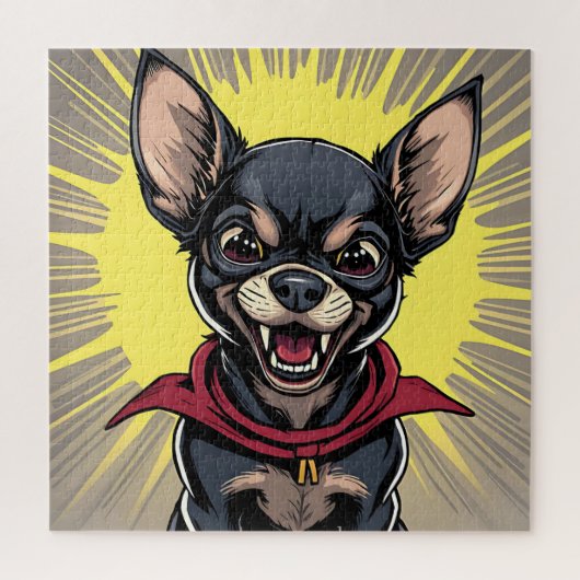 Puzzle Funny Crazy Chihuahua (Vertical)
