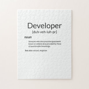 Puzzle Funny Developers Gift Developer Definition Gift