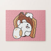 Puzzle Funny Dog and S’more Design – Kawaii Pet Lover Pun (Horizontal)