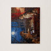 Puzzle Funny Dogs Playing Chess Dog Lover Gift (Vertical)