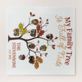 Puzzle Funny Fall Photo Family Tree est plein de noix (Horizontal)
