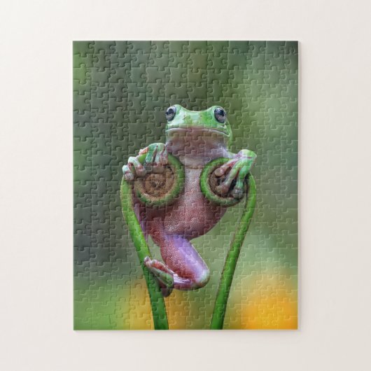 Puzzle Funny Frog (Vertical)