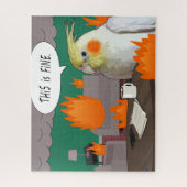 Puzzle Funny Homeschool Cockatiel C'Est Un Mème De Chaos  (Vertical)