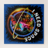 PUZZLE FUNNY J'AI BESOIN D'ASTRONAUT ESPACE GALAXY (Horizontal)