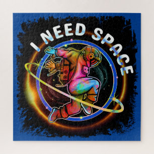 PUZZLE FUNNY J'AI BESOIN D'ASTRONAUT ESPACE GALAXY