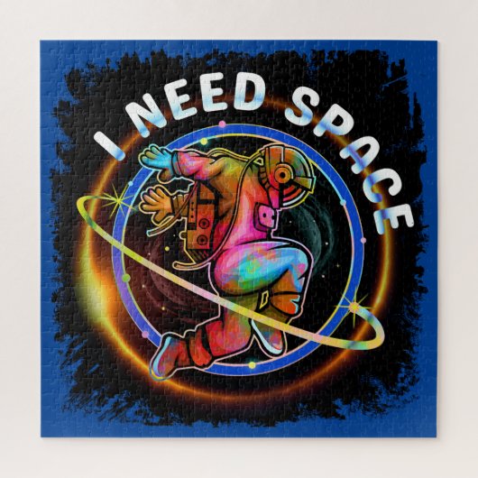 PUZZLE FUNNY J'AI BESOIN D'ASTRONAUT ESPACE GALAXY (Vertical)