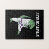 Puzzle Funny Jujitsu, T-Rex Jiu Jitsu Black Belt gifts (Horizontal)