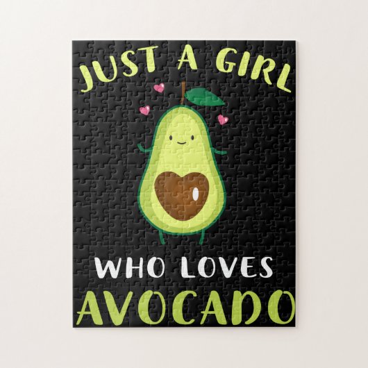 Puzzle Funny Just A Girl Who Loves Avocado (Vertical)