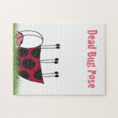 Puzzle Funny Ladybug Dead Bug Yoga Pose (Horizontal)