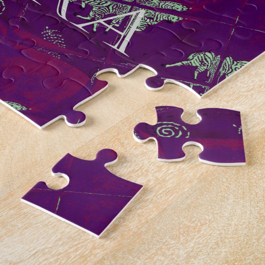Puzzle Funny Lets Go Zebra Hakuna Matata motif Design Co (Côté)