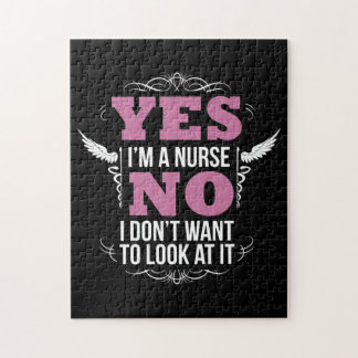 Puzzle Funny Naughty Nurse Infirmière Hilarious avec une