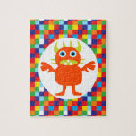 Puzzle Funny Orange Monster Créature Blocs de couleurs vi<br><div class="desc">Funny Orange Monster Creature Bright Color Blocks Produits.</div>