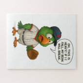 Puzzle funny parrot baseball (Horizontal)