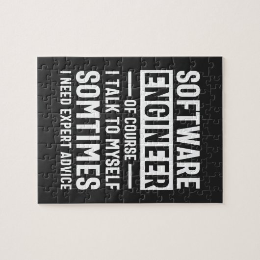 Puzzle Funny Programming Software Engineer Gift (Horizontal)