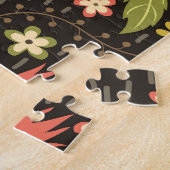 Puzzle Funny Raccoons Vintage Illustration Motif (Côté)