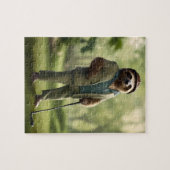 Puzzle Funny Sloth Golf Player, (Horizontal)
