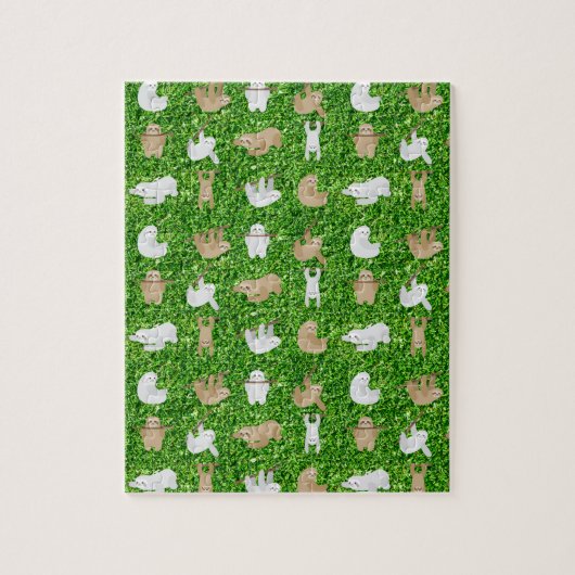 Puzzle funny sloths (Vertical)