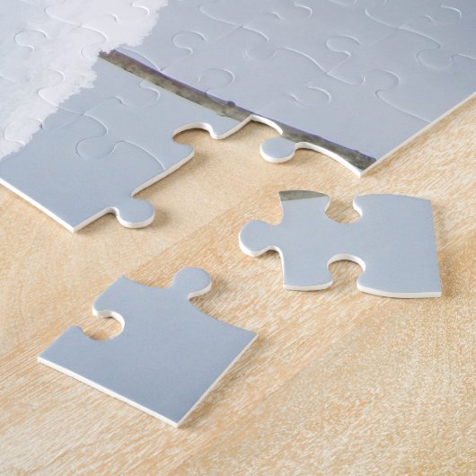 Puzzle Funny Snowman portant Orange Casquette photo Whims (Côté)