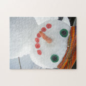 Puzzle Funny Snowman portant Orange Casquette photo Whims (Horizontal)